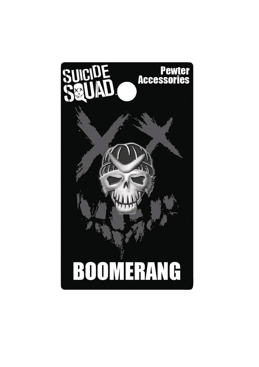 Suicide Squad Movie Pewter Lapel Pin - Boomerang
