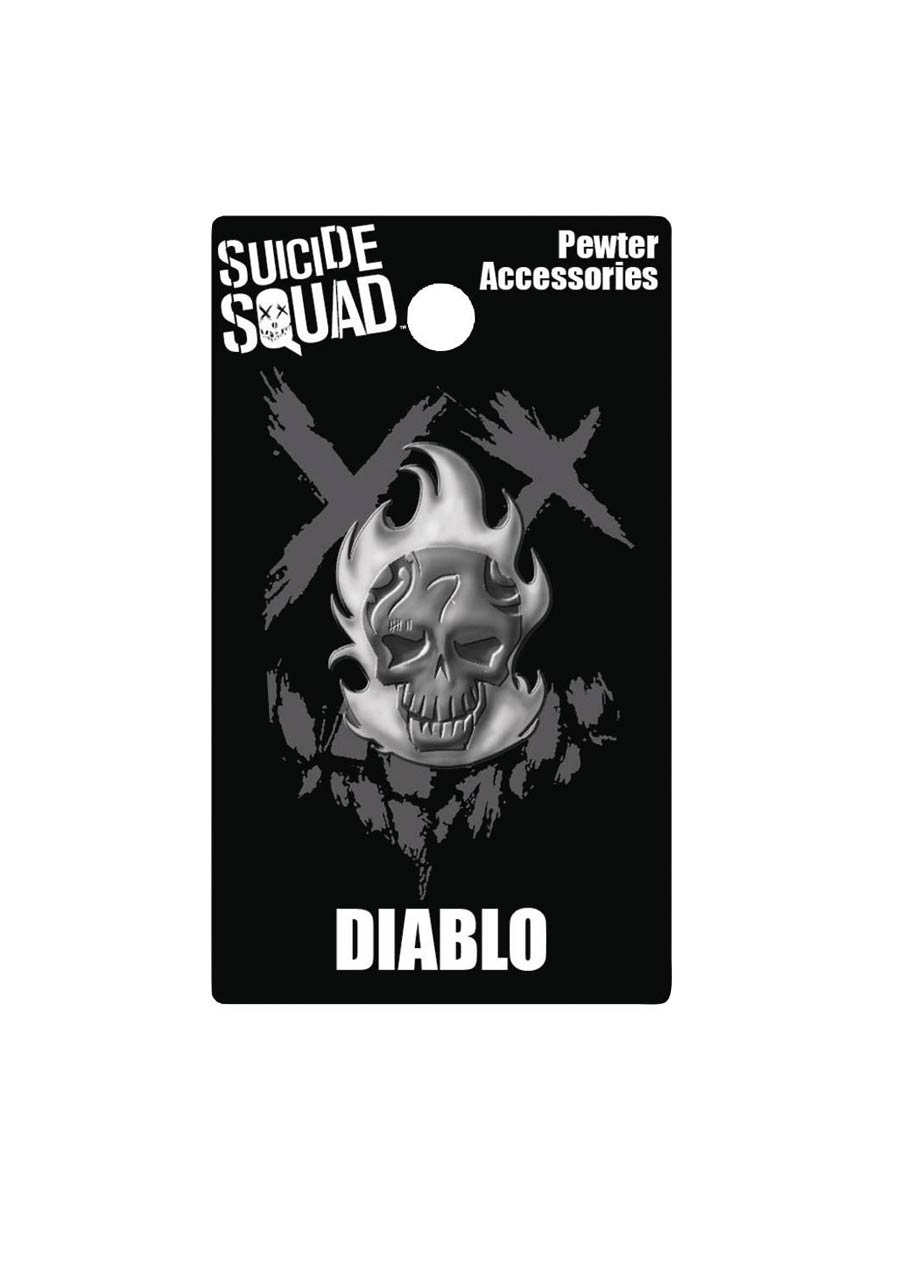 Suicide Squad Movie Pewter Lapel Pin - Diablo