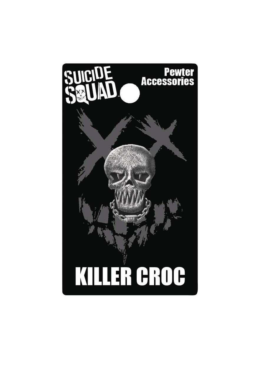 Suicide Squad Movie Pewter Lapel Pin - Killer Croc