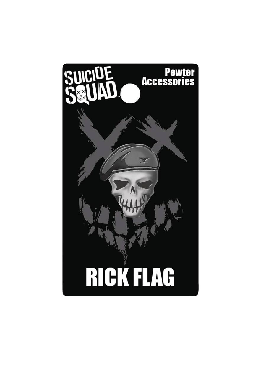 Suicide Squad Movie Pewter Lapel Pin - Rick Flag