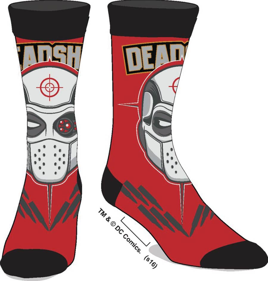 Suicide Squad Movie Deadshot Crew Socks