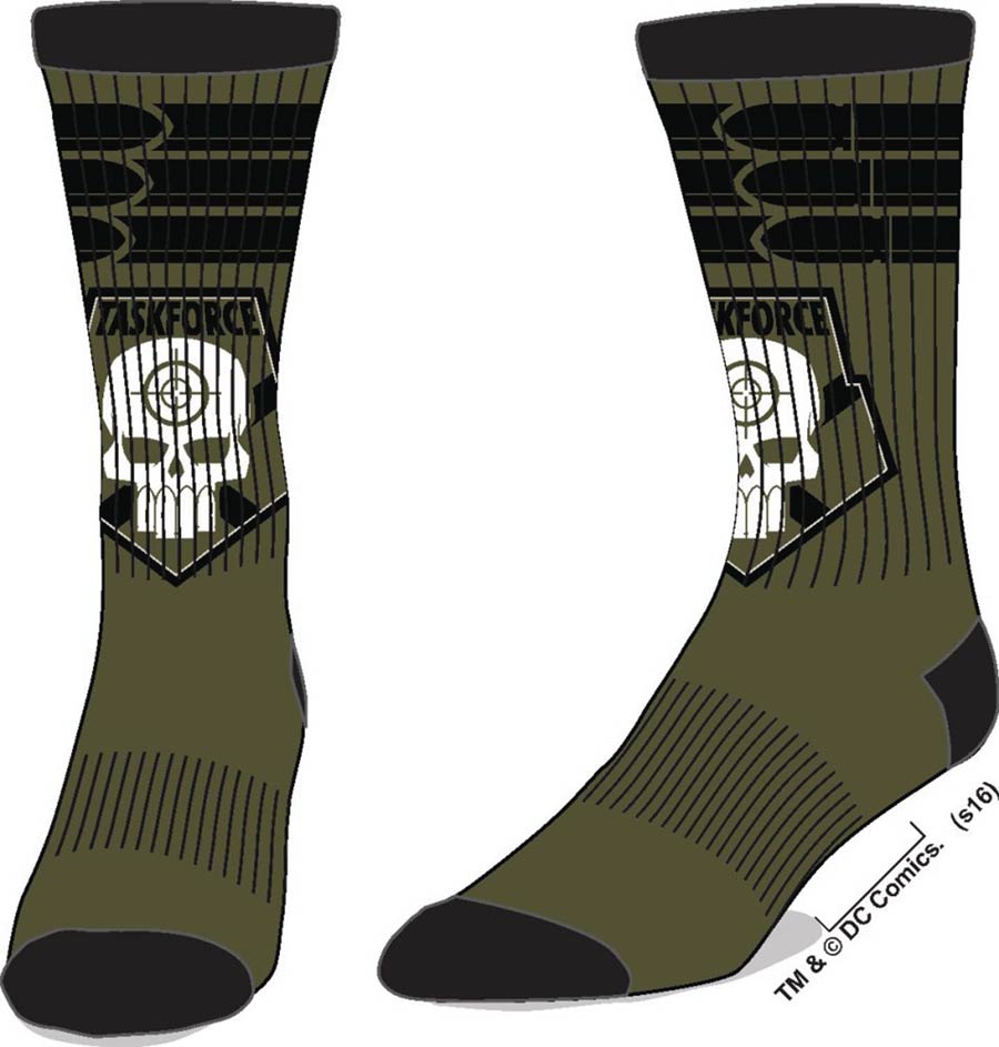 Suicide Squad Movie Task Force X Crew Socks