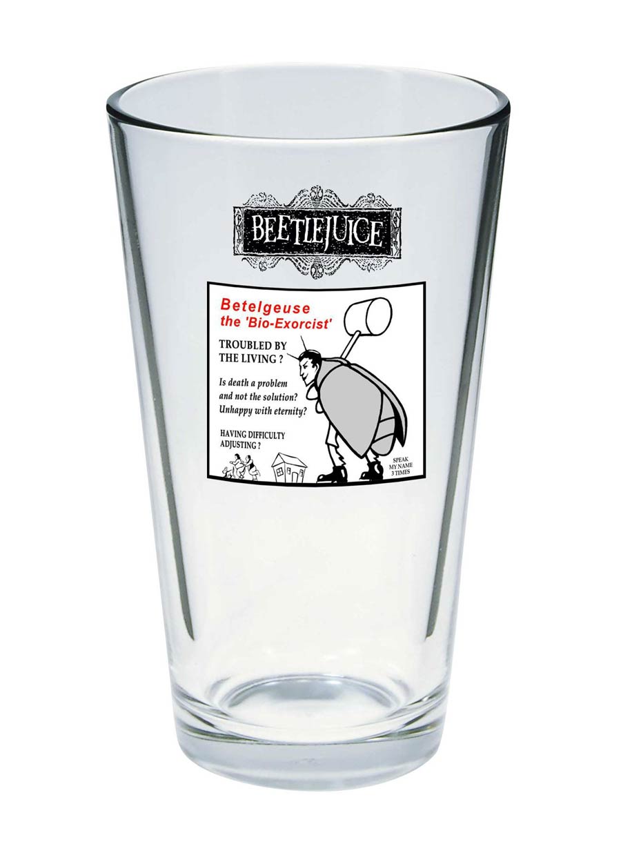 Beetlejuice Movie Reelware Pint Glass