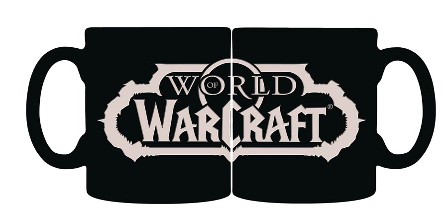 World Of Warcraft Logo Etched Coffee Mug
