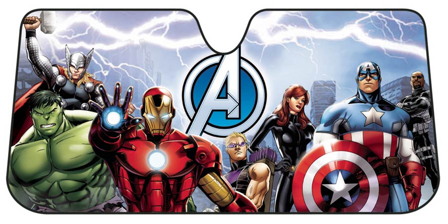 Avengers Accordion Auto Sunshade