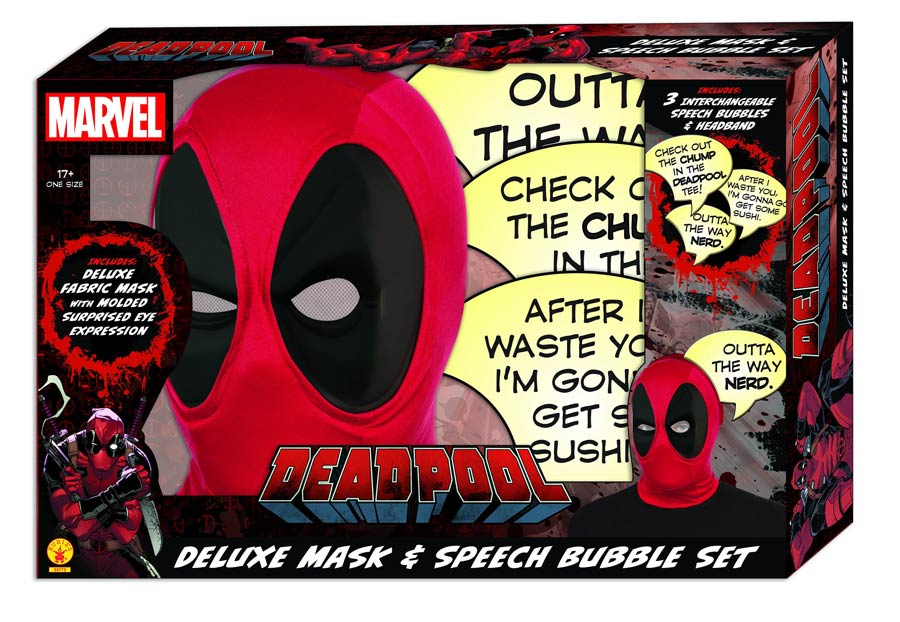 Marvel Deadpool Deluxe Mask & Speech Bubble Previews Exclusive Box Set