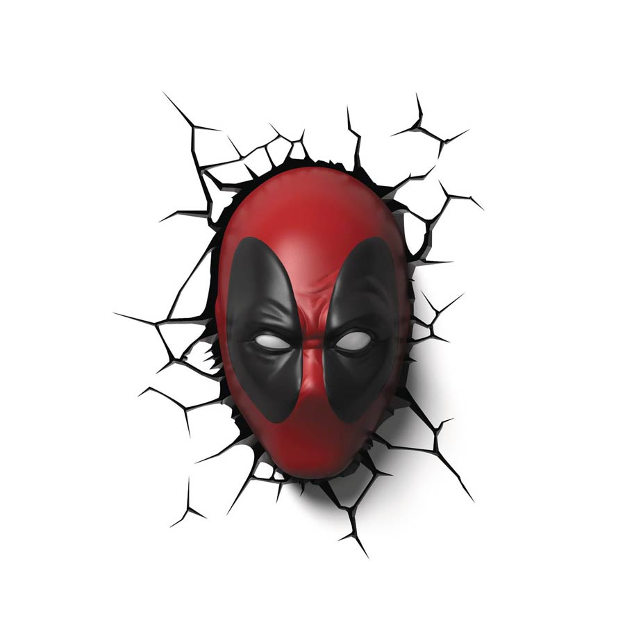 Marvel Deadpool Mask 3D Light