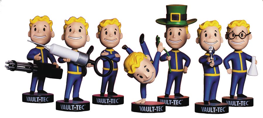 Fallout 3 Vault Boy 101 Bobblehead Series 3 Vinyl Figure 7-Piece Set