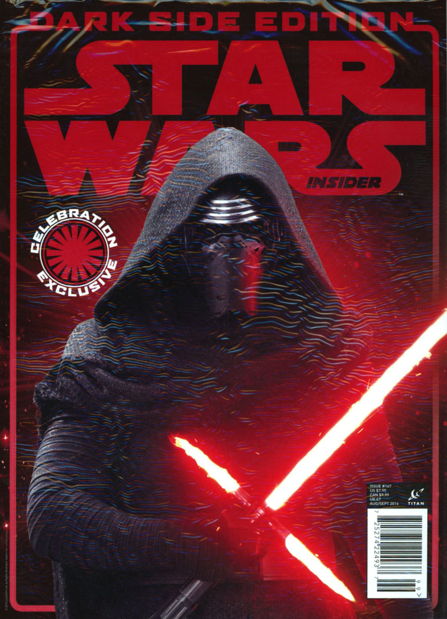 Star Wars Insider #167 Celebration Europe Exclusive Dark Side Cover