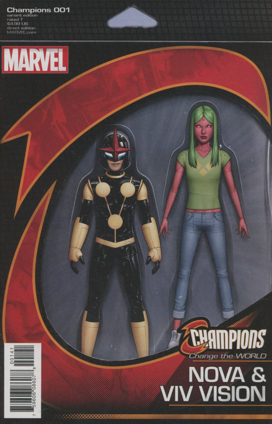 Champions (Marvel) Vol 2 #1 Cover G Variant John Tyler Christopher Marvel Now Action Figure Cover (Marvel Now Tie-In)