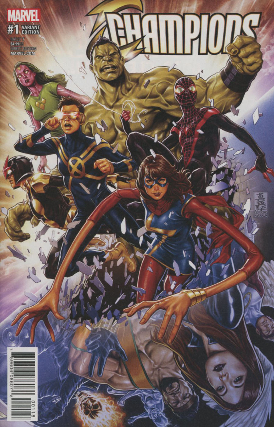 Champions (Marvel) Vol 2 #1 Cover E Variant Mark Brooks Champions Cover (Marvel Now Tie-In)