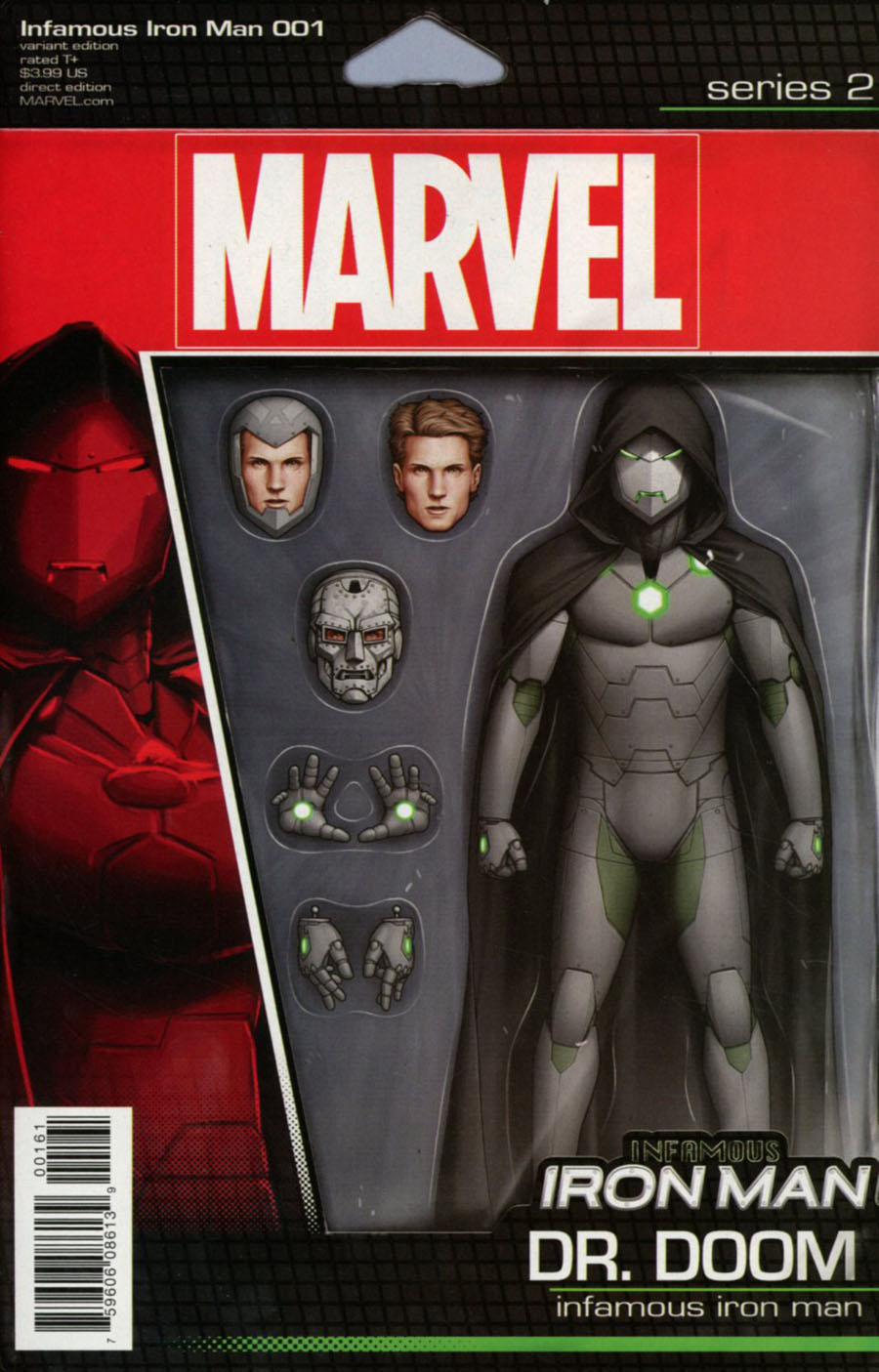 Infamous Iron Man #1 Cover E Variant John Tyler Christopher Action Figure Cover (Marvel Now Tie-In)