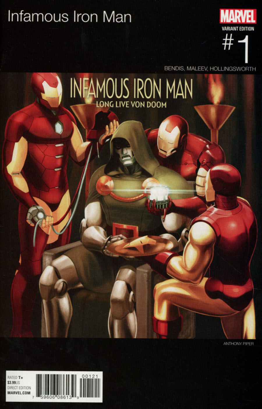 Infamous Iron Man #1 Cover B Variant Anthony Piper Marvel Hip-Hop Cover (Marvel Now Tie-In)