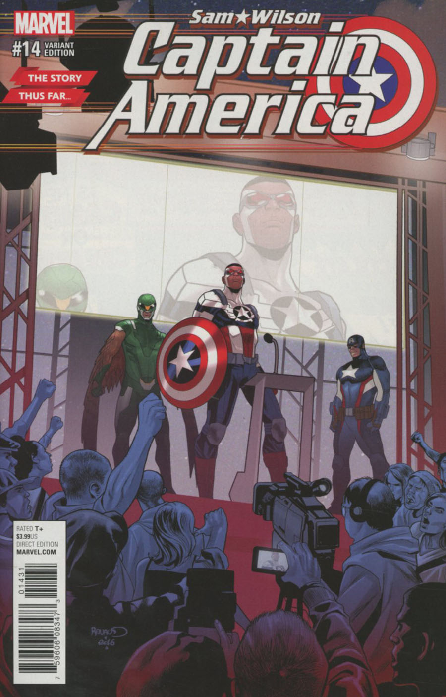 Captain America Sam Wilson #14 Cover C Variant Paul Renaud Story Thus Far Cover (Marvel Now Tie-In)