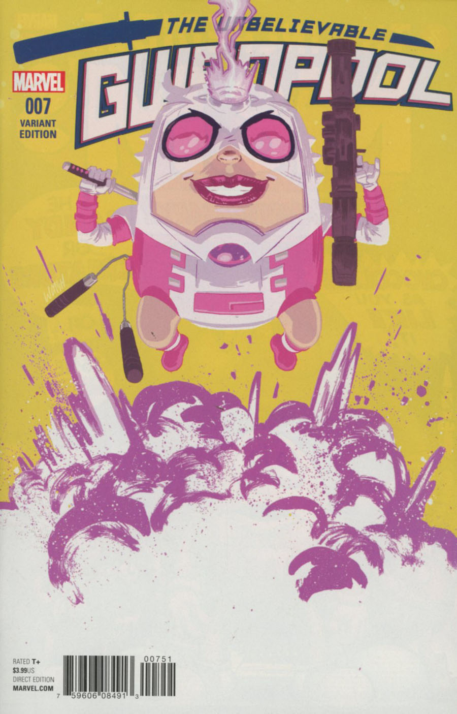 Gwenpool #7 Cover C Variant Michael Walsh MODOK Cover (Marvel Now Tie-In)