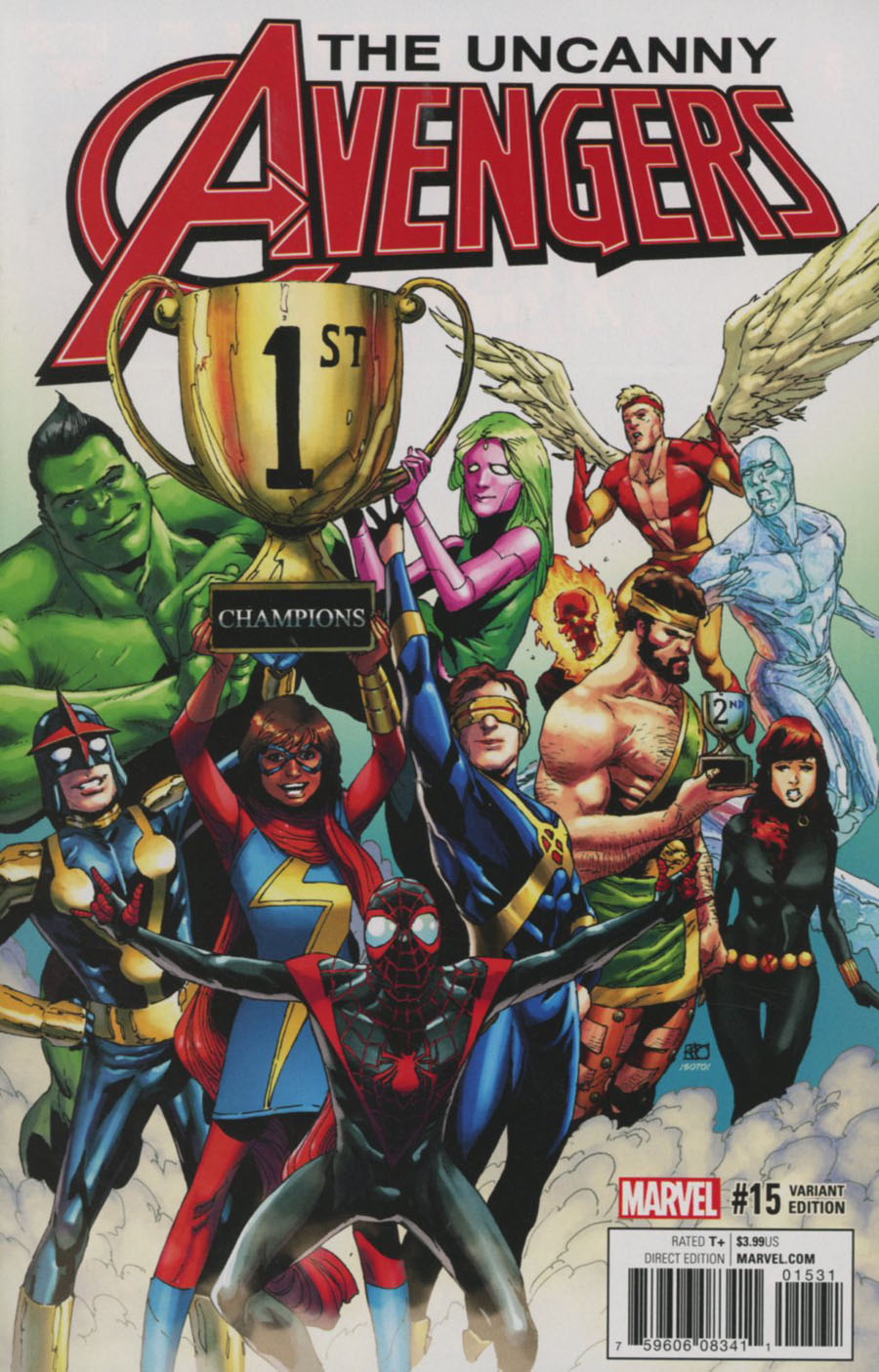 Uncanny Avengers Vol 3 #15 Cover B Variant Champions Cover (Marvel Now Tie-In)