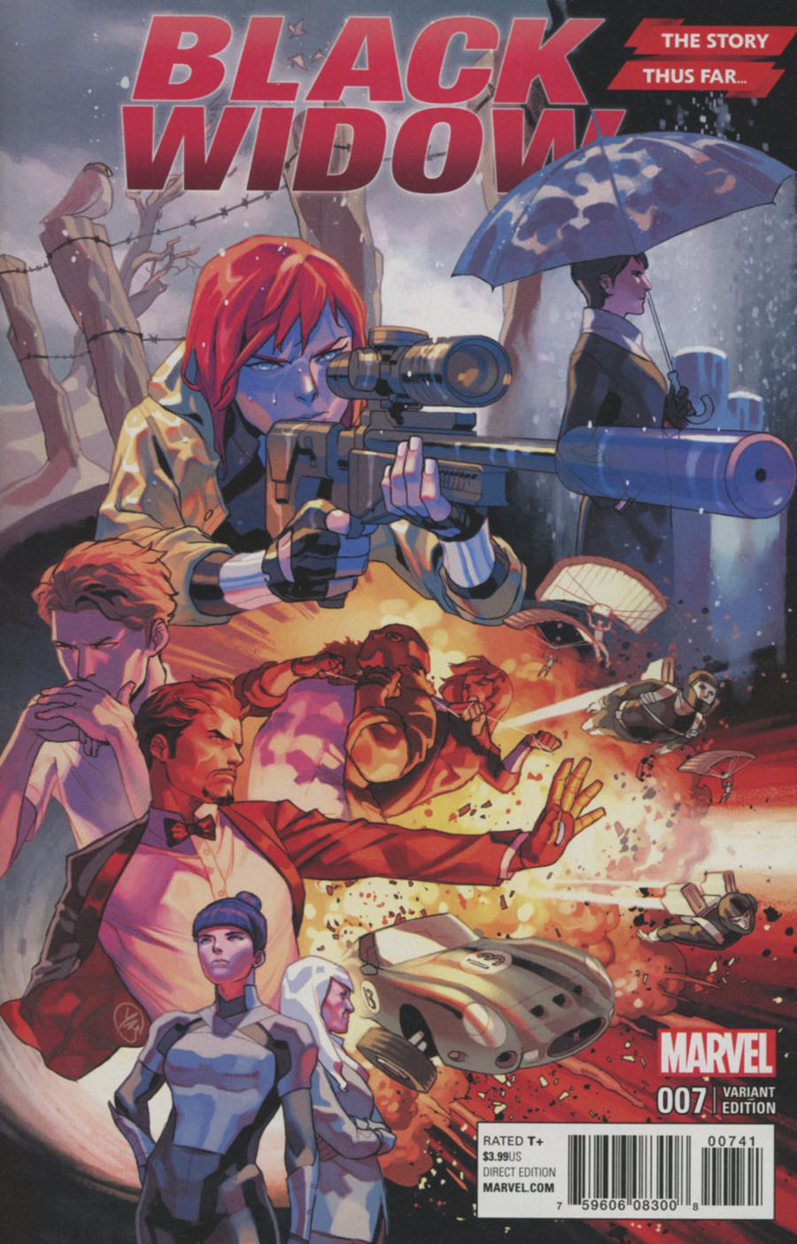 Black Widow Vol 6 #7 Cover C Variant Yasmine Putri Story Thus Far Cover (Marvel Now Tie-In)