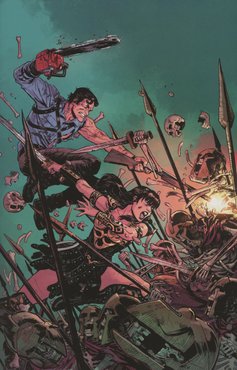 Army Of Darkness Xena Forever And A Day #1 Cover F Incentive Reilly Brown Virgin Cover