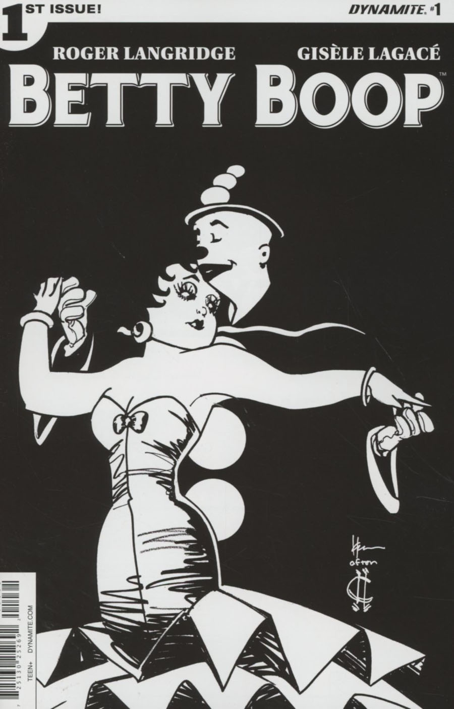 Betty Boop #1 Cover H Incentive Howard Chaykin Black & White Cover
