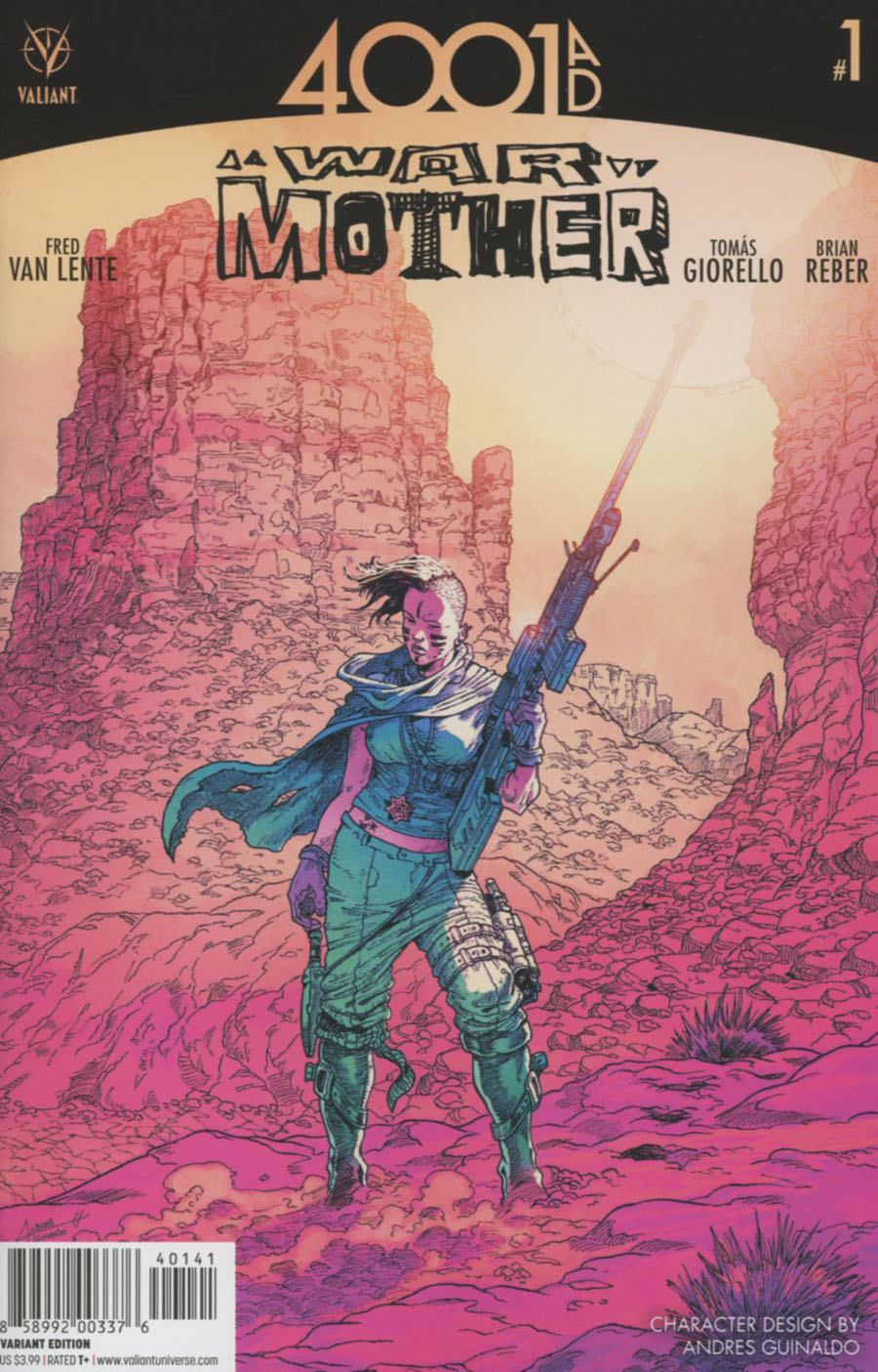 4001 AD War Mother #1 Cover D Incentive Andres Guinaldo Character Design Variant Cover