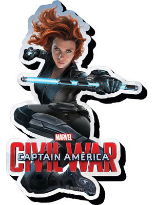 Marvel Comics Funky Chunky Magnet - Captain America Civil War Black Widow