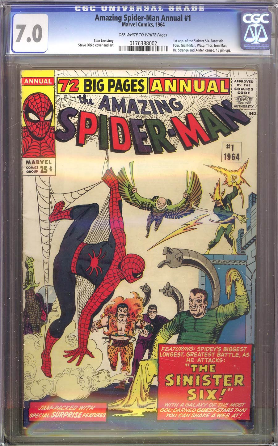 Amazing Spider-Man Annual #1 Cover B CGC 7.0