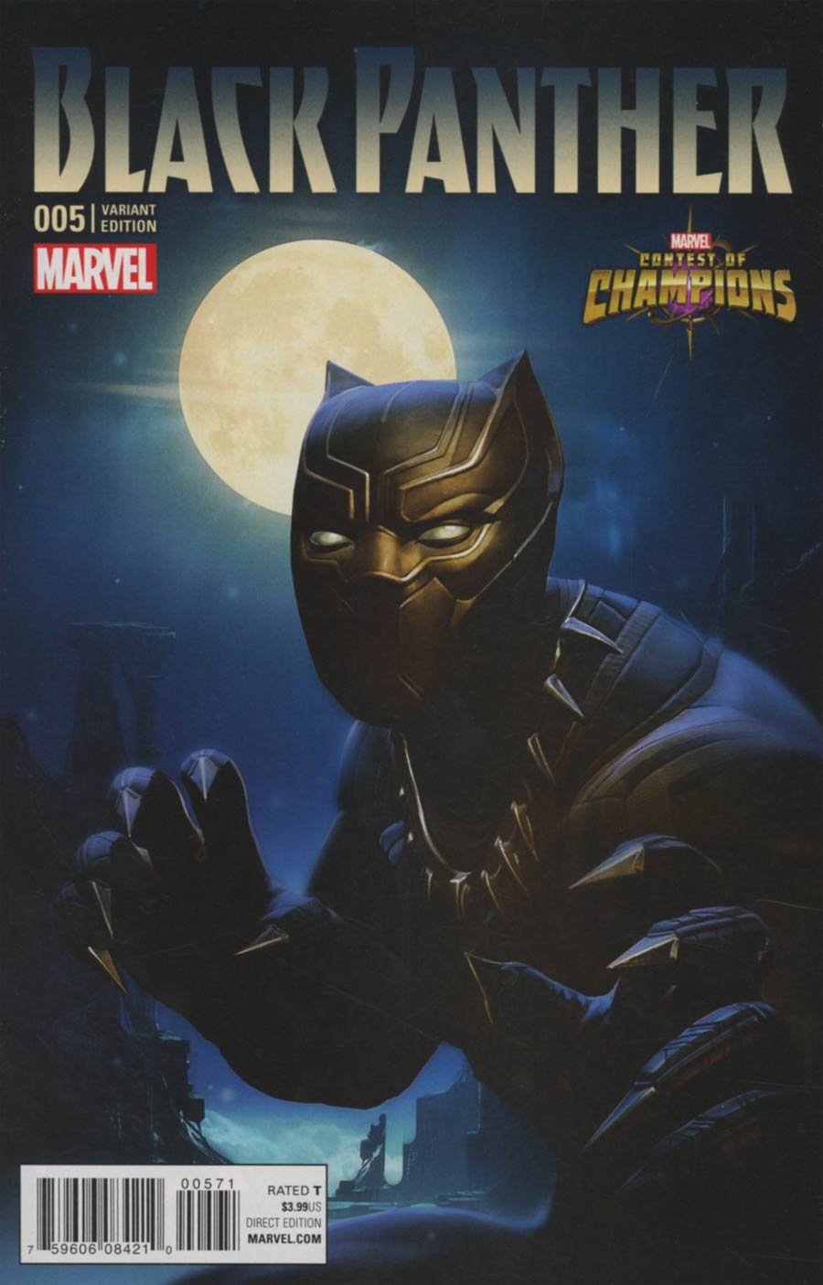 Black Panther Vol 6 #5 Cover F Incentive KABAM Contest Of Champions Game Variant Cover