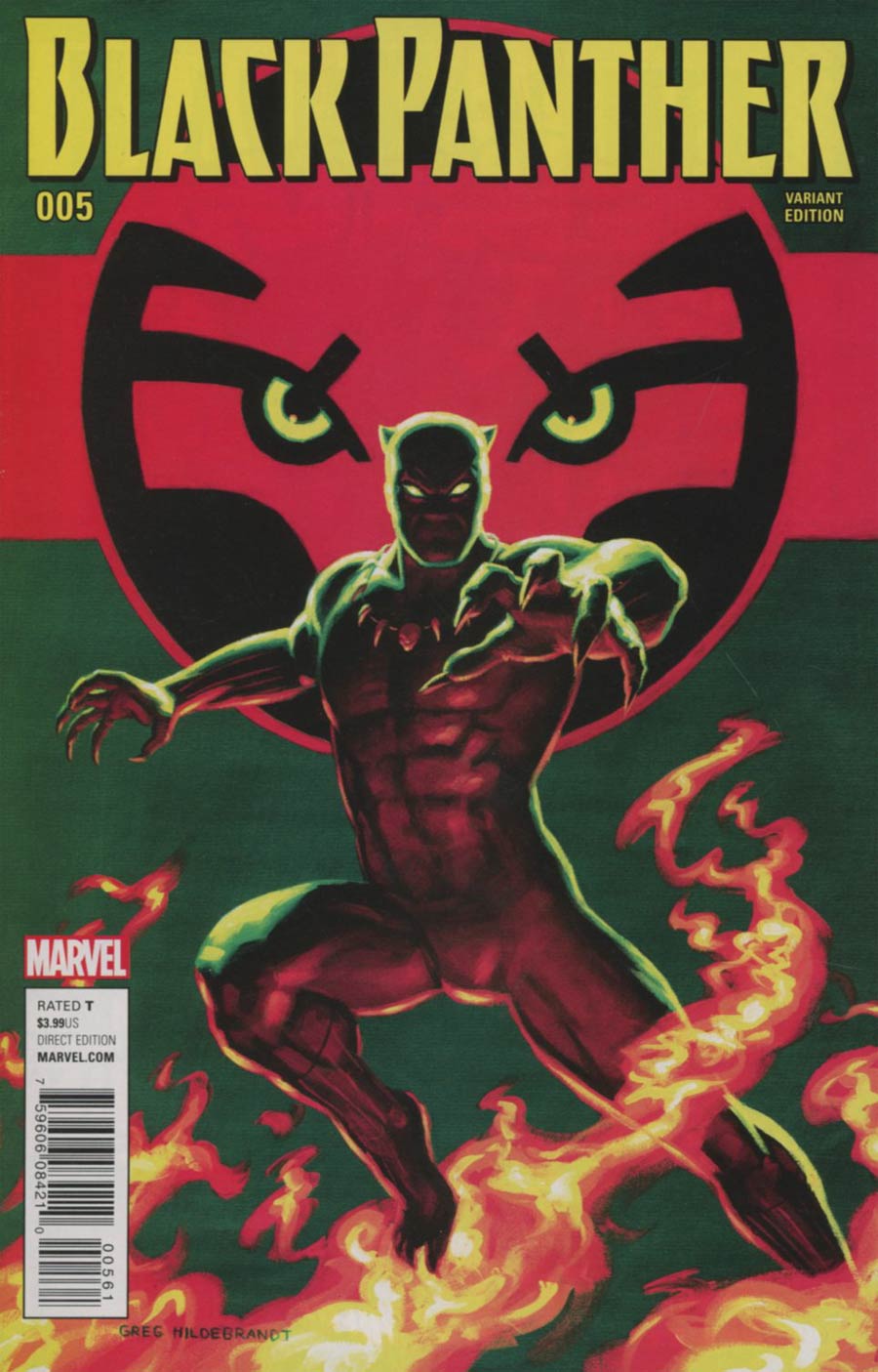 Black Panther Vol 6 #5 Cover G Incentive Greg Hildebrandt Classic Artist Variant Cover