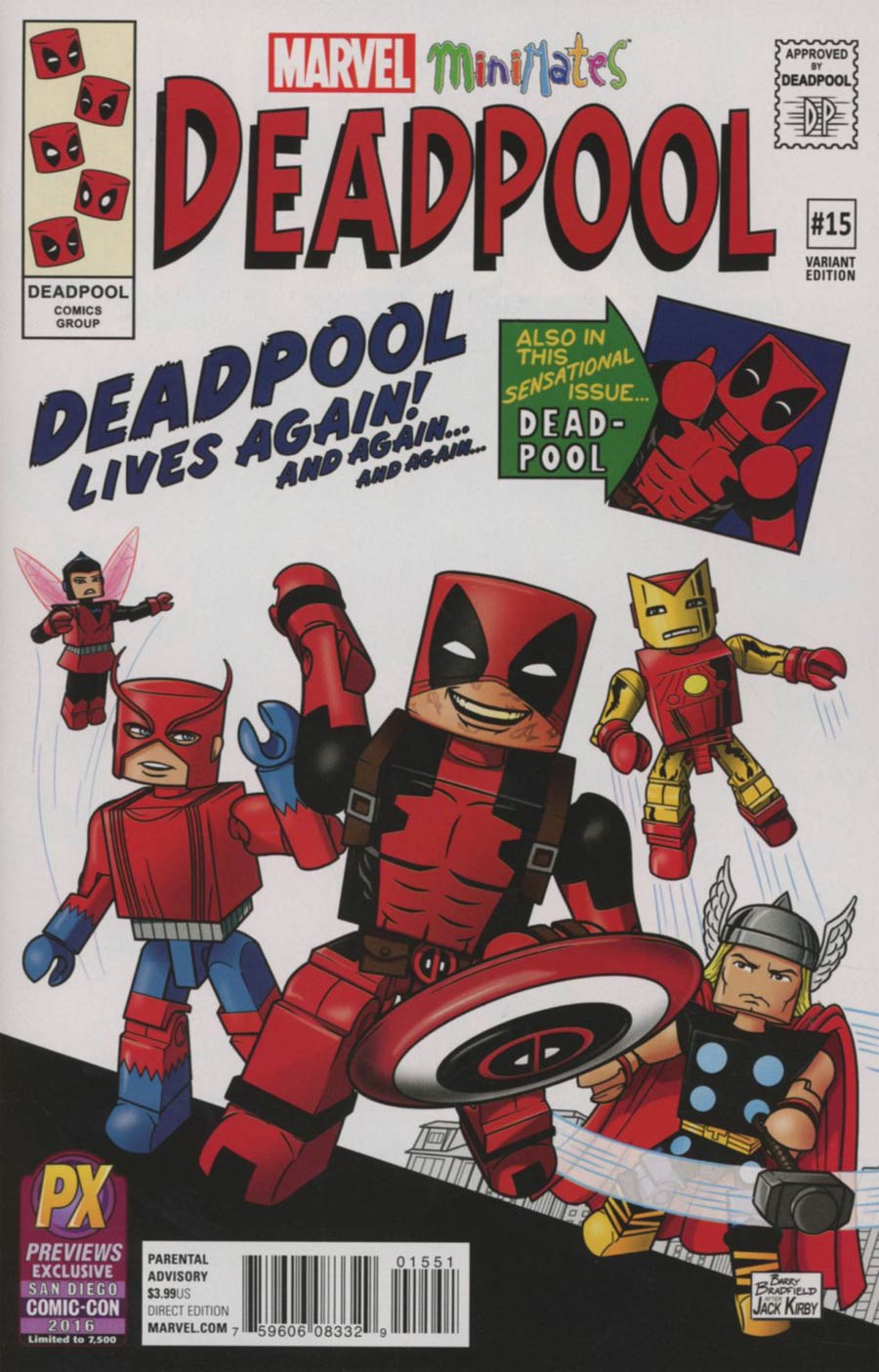 Deadpool Vol 5 #15 Cover D SDCC 2016 Exclusive Minimates Variant Cover (Civil War II Tie-In)