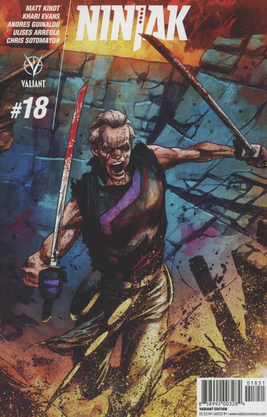 Ninjak Vol 3 #18 Cover E Incentive Adam Gorham Interlocking B Variant Cover