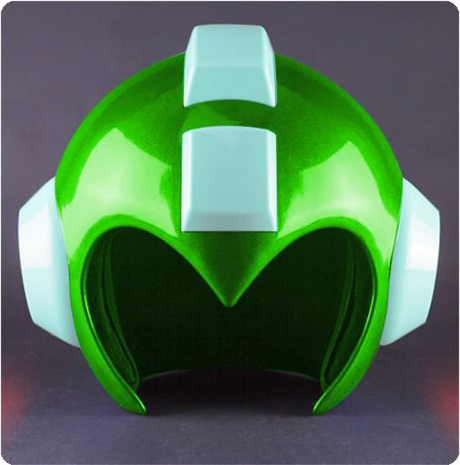 Mega Man Wearable Helmet Replica - Leaf Shield Green