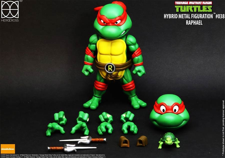 Hybrid Metal Figuration #038 Teenage Mutant Ninja Turtles - Raphael Die-Cast Action Figure