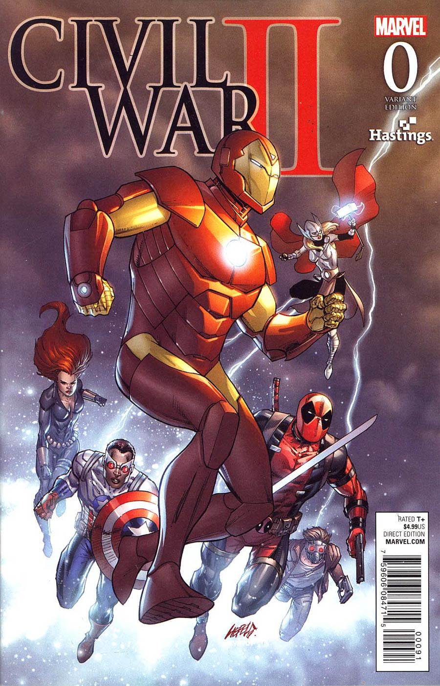 Civil War II #0 Cover H Rob Liefeld Hastings Variant Cover