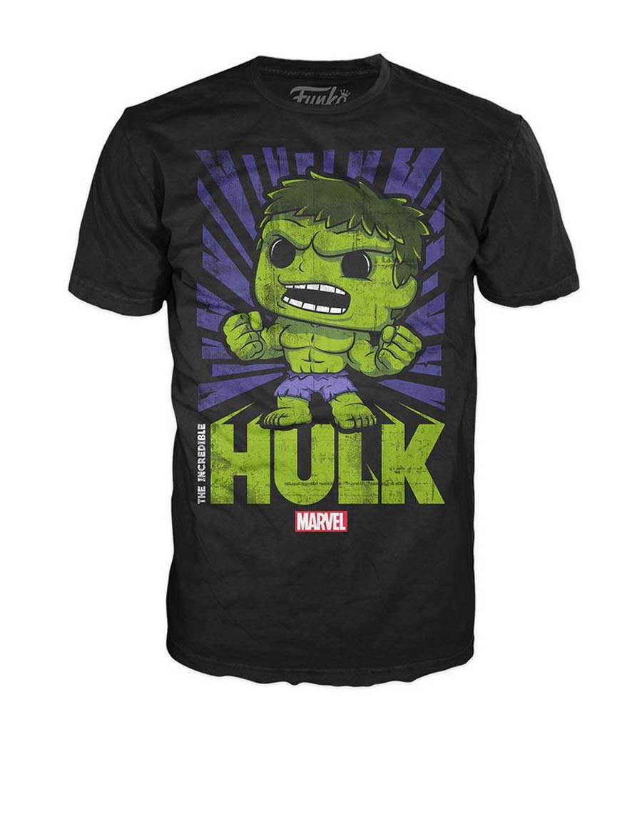 POP Tees Marvel Hulk Shattered T-Shirt Large