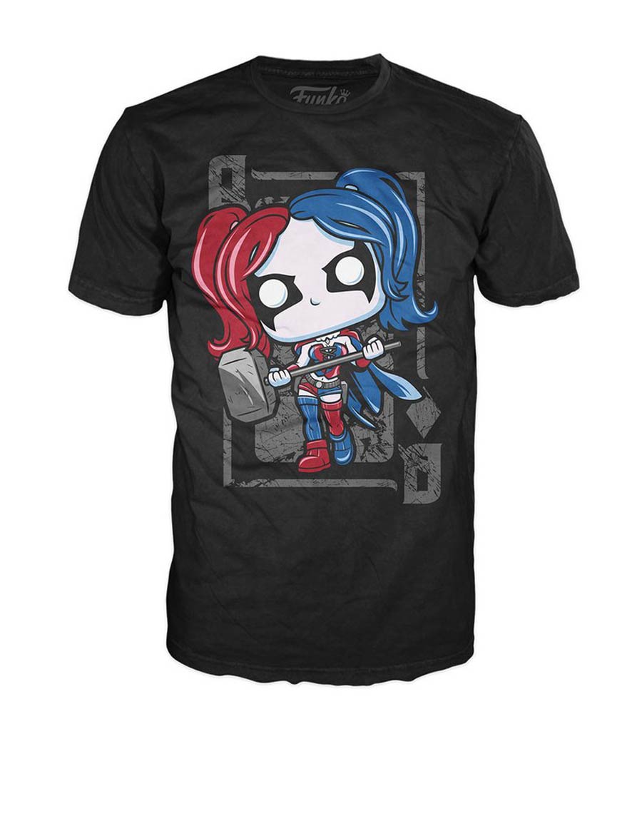 POP Tees DC Harley Quinn Diamond Queen T-Shirt Large