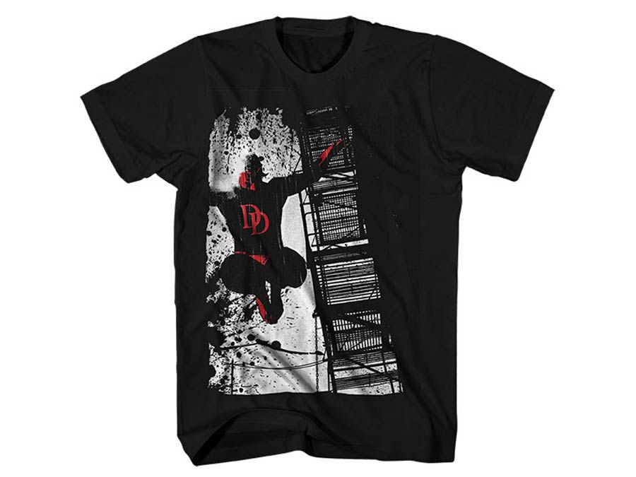 Daredevil Dare To Escape Black T-Shirt Large