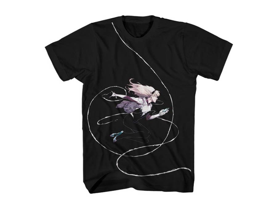 Spider-Gwen Spinneret Black T-Shirt Large
