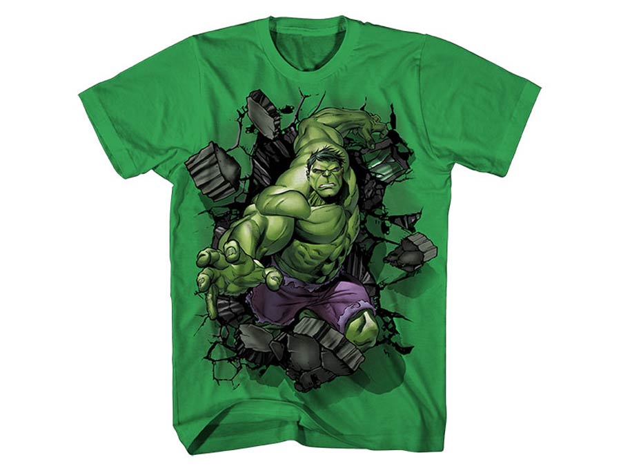 Hulk Rage Machine-1 Green Youth T-Shirt Large
