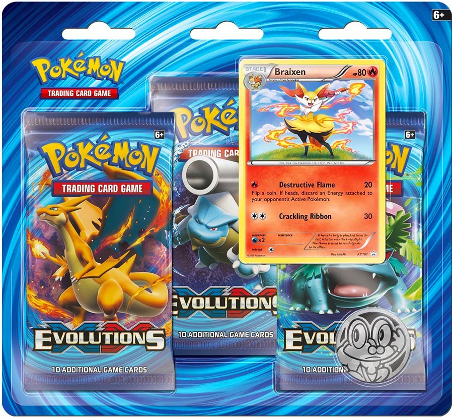 Pokemon TCG XY Evolution Three Booster Blister Box