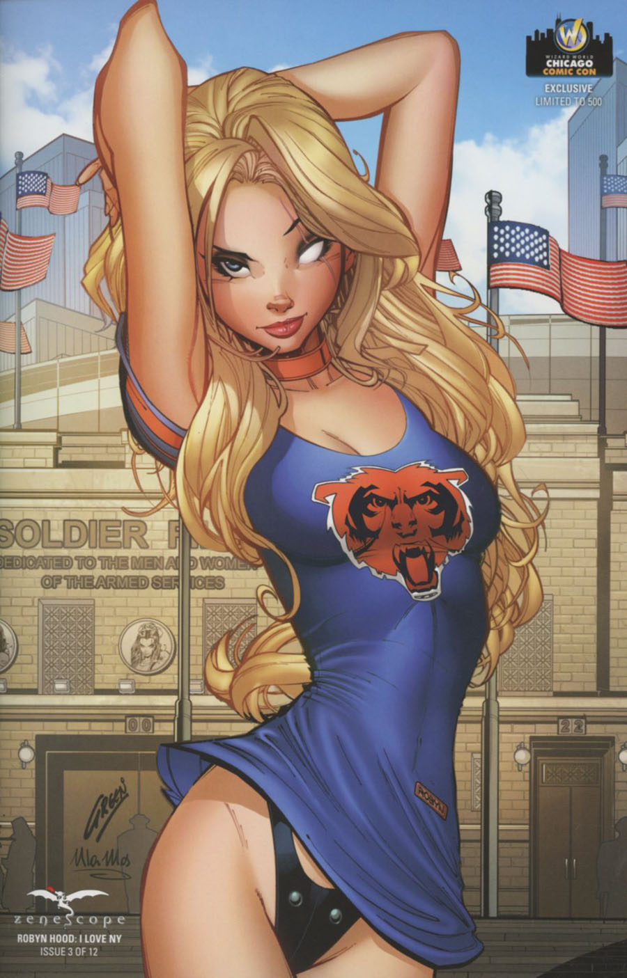 Grimm Fairy Tales Presents Robyn Hood I Love NY #3 Cover E Wizard World Chicago Exclusive Paul Green Variant Cover