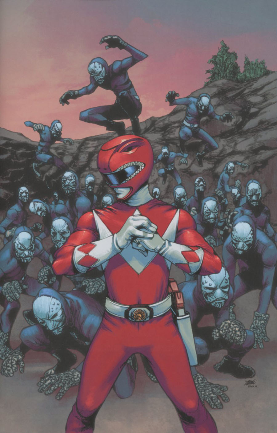 Mighty Morphin Power Rangers (BOOM Studios) #6 Cover E Incentive Takeshi Miyazawa Virgin Variant Cover