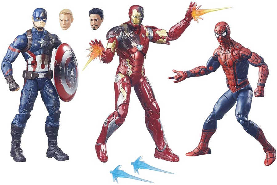 Captain America Civil War 6-Inch Legends 3-Pack Action Figure