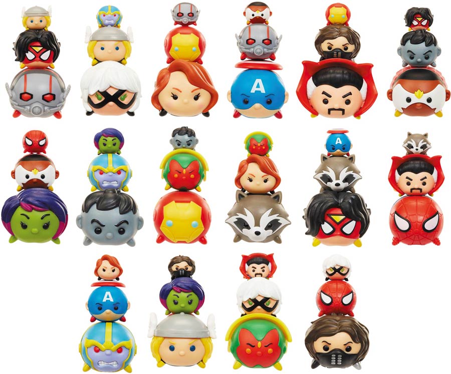 Marvel Tsum Tsum 3-Pack Figure Wave 1 Assortment Case