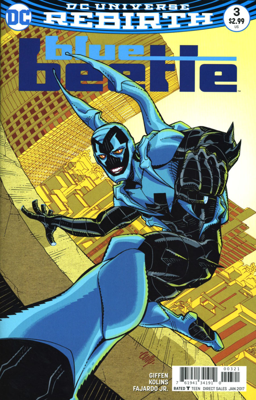 Blue Beetle (DC) Vol 4 #3 Cover B Variant Cully Hamner Cover