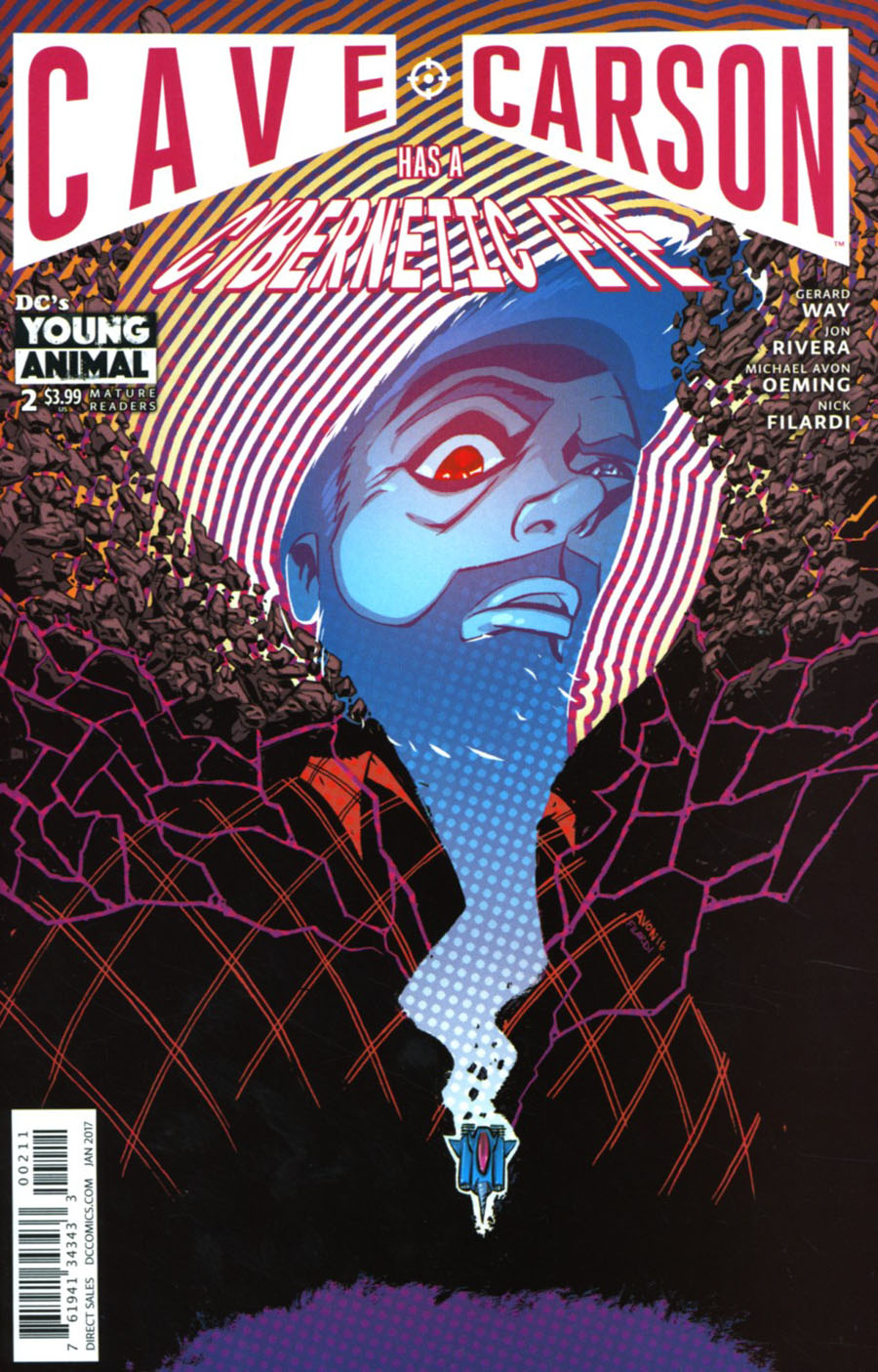 Cave Carson Has A Cybernetic Eye #2 Cover A Regular Michael Avon Oeming Cover