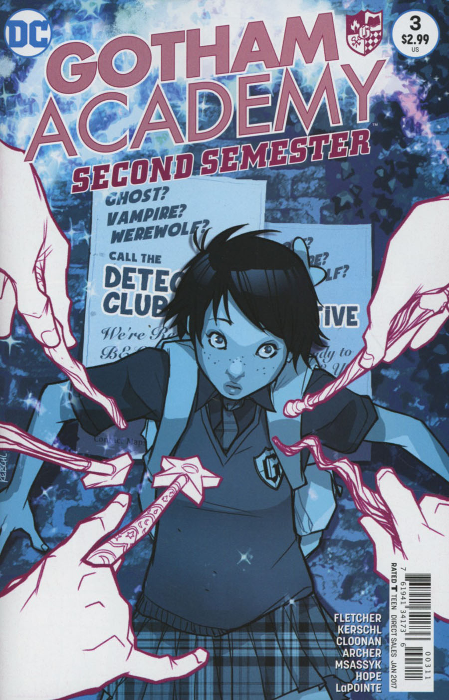 Gotham Academy Second Semester #3 Cover A Regular Karl Kerschl Cover