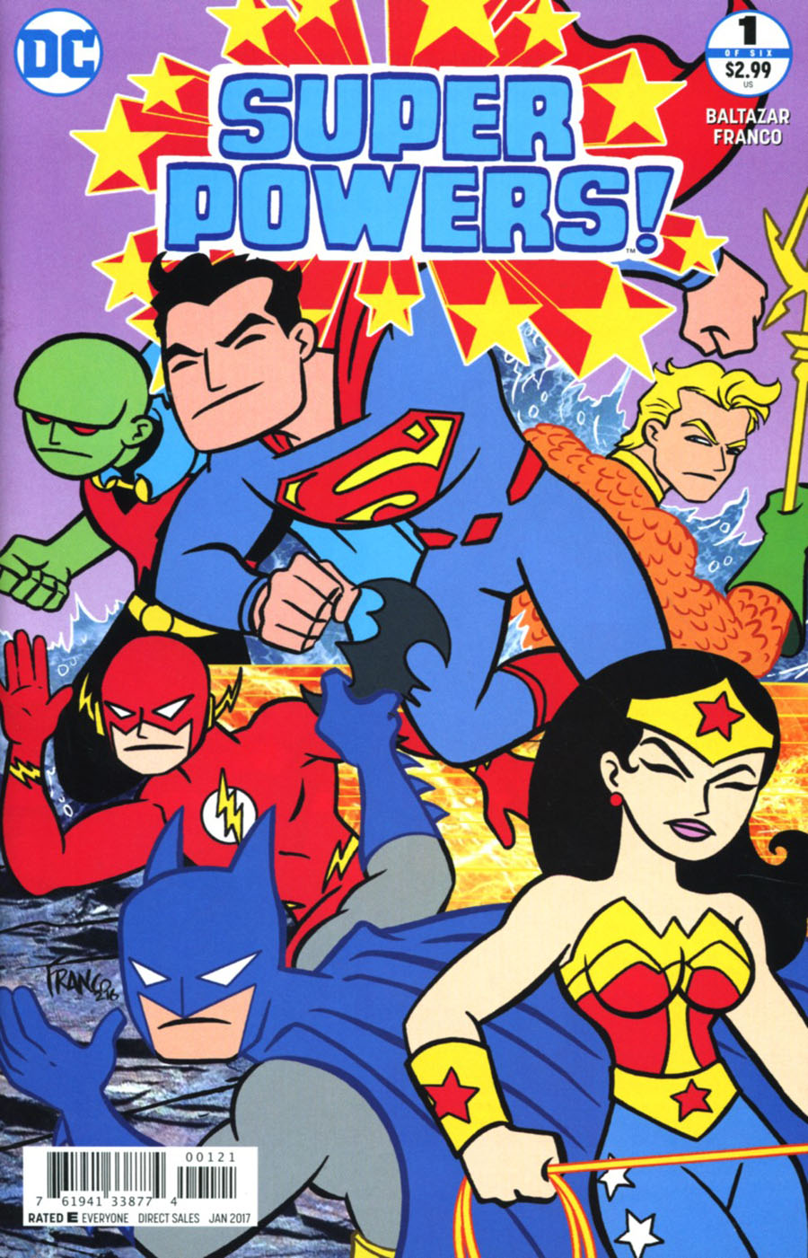 Super Powers Vol 4 #1 Cover B Variant Franco Cover