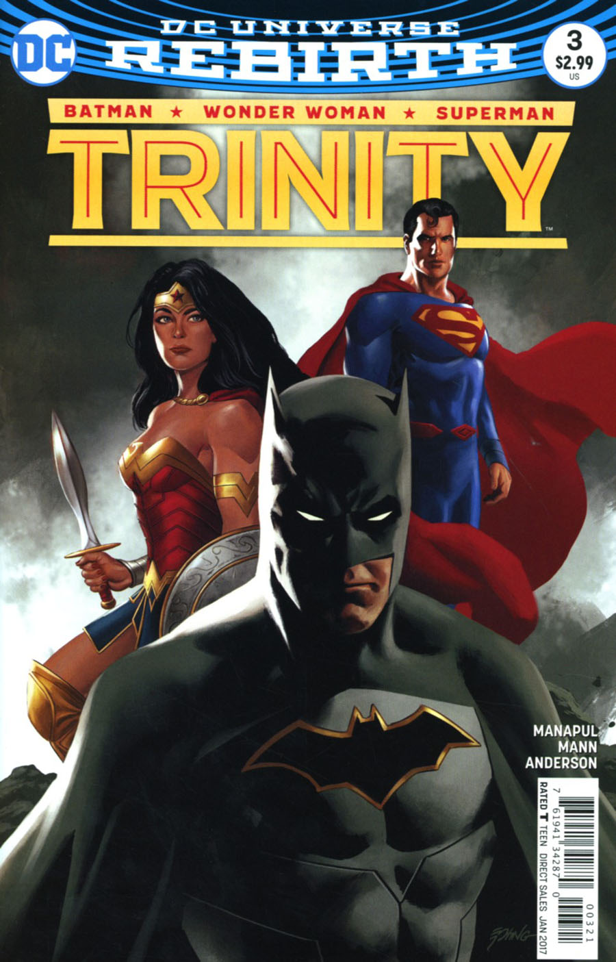 Trinity Vol 2 #3 Cover B Variant Steve Epting Cover