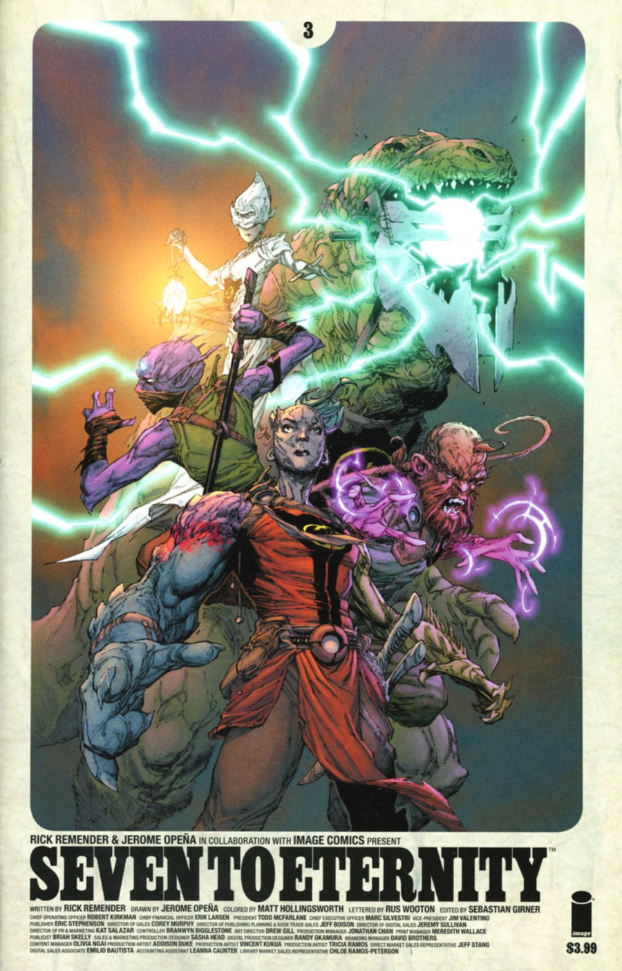 Seven To Eternity #3 Cover A 1st Ptg Jerome Opena & Matt Hollingsworth