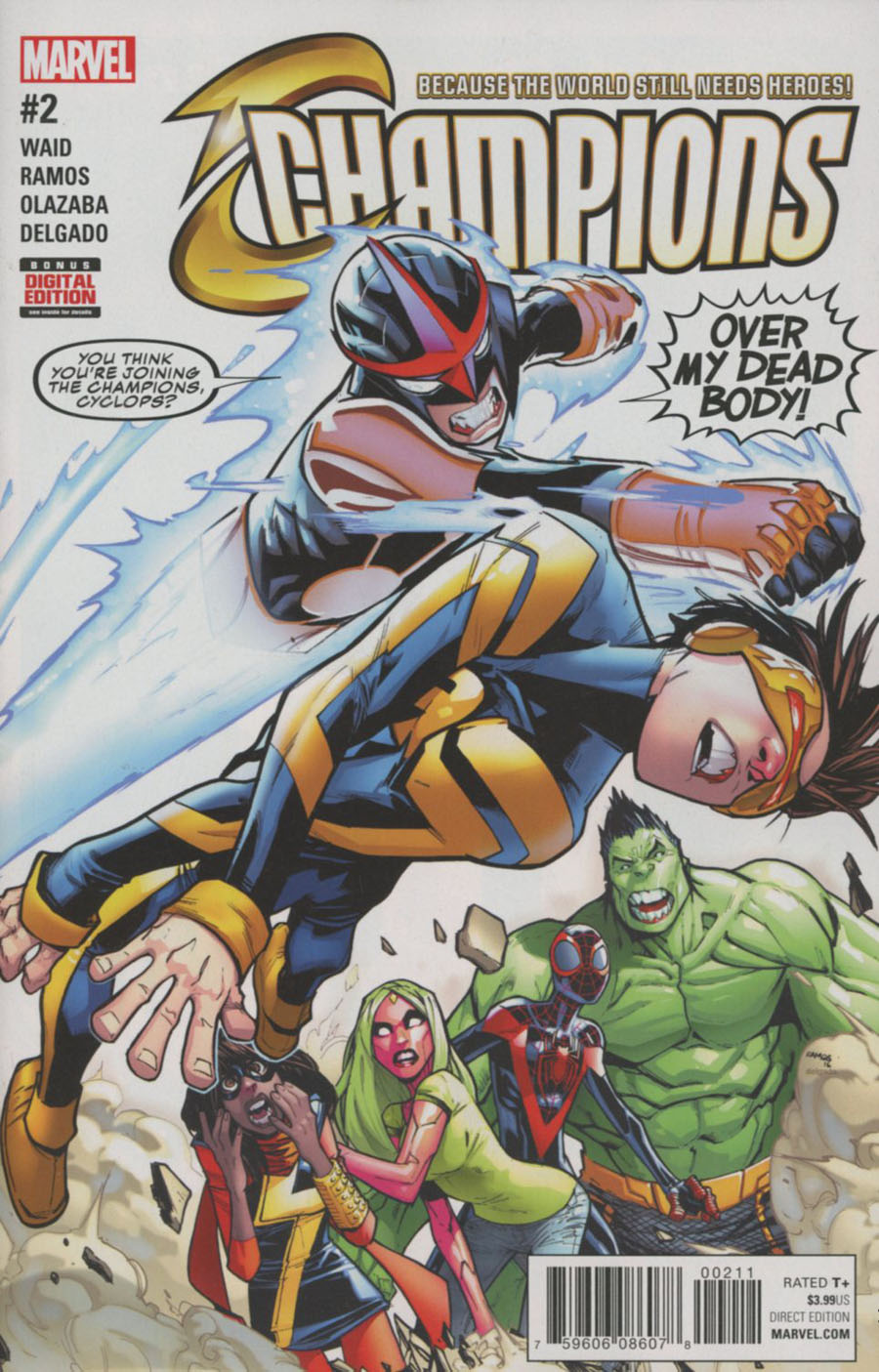 Champions (Marvel) Vol 2 #2 Cover A 1st Ptg Regular Humberto Ramos Cover